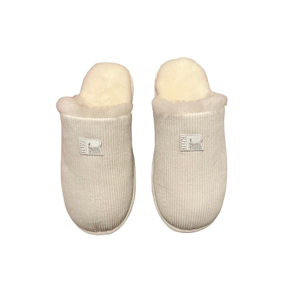 kith for russell corduroy slides